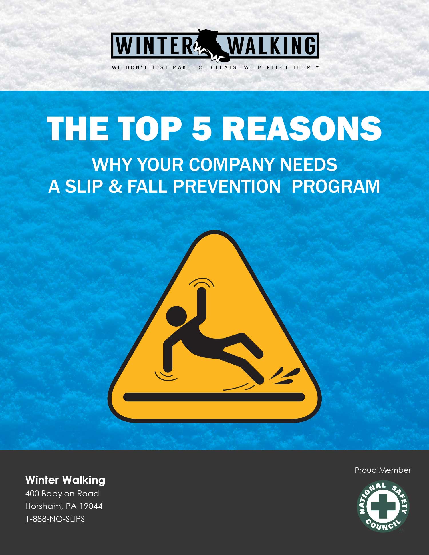 The top 5 reasons why you company needs a slip and fall prevention program