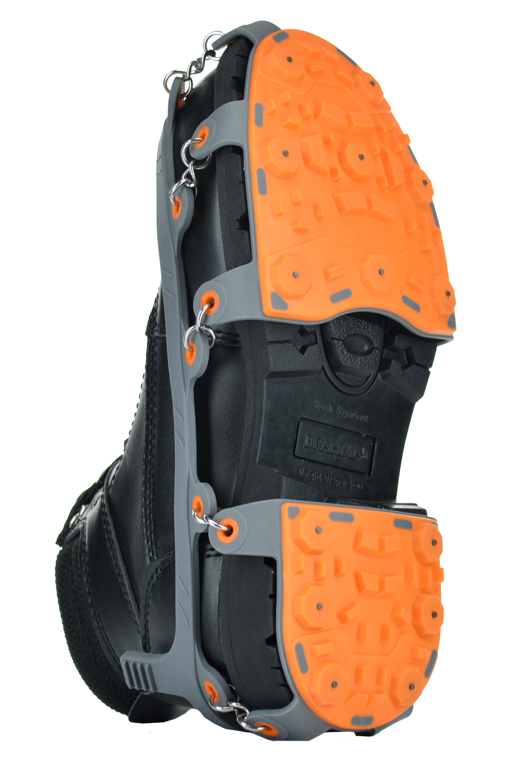 gris/orange Taille: LARGE ant... * NEW IN BOX * Hiver Walking JD6610 Low-Pro Ice crampons 
